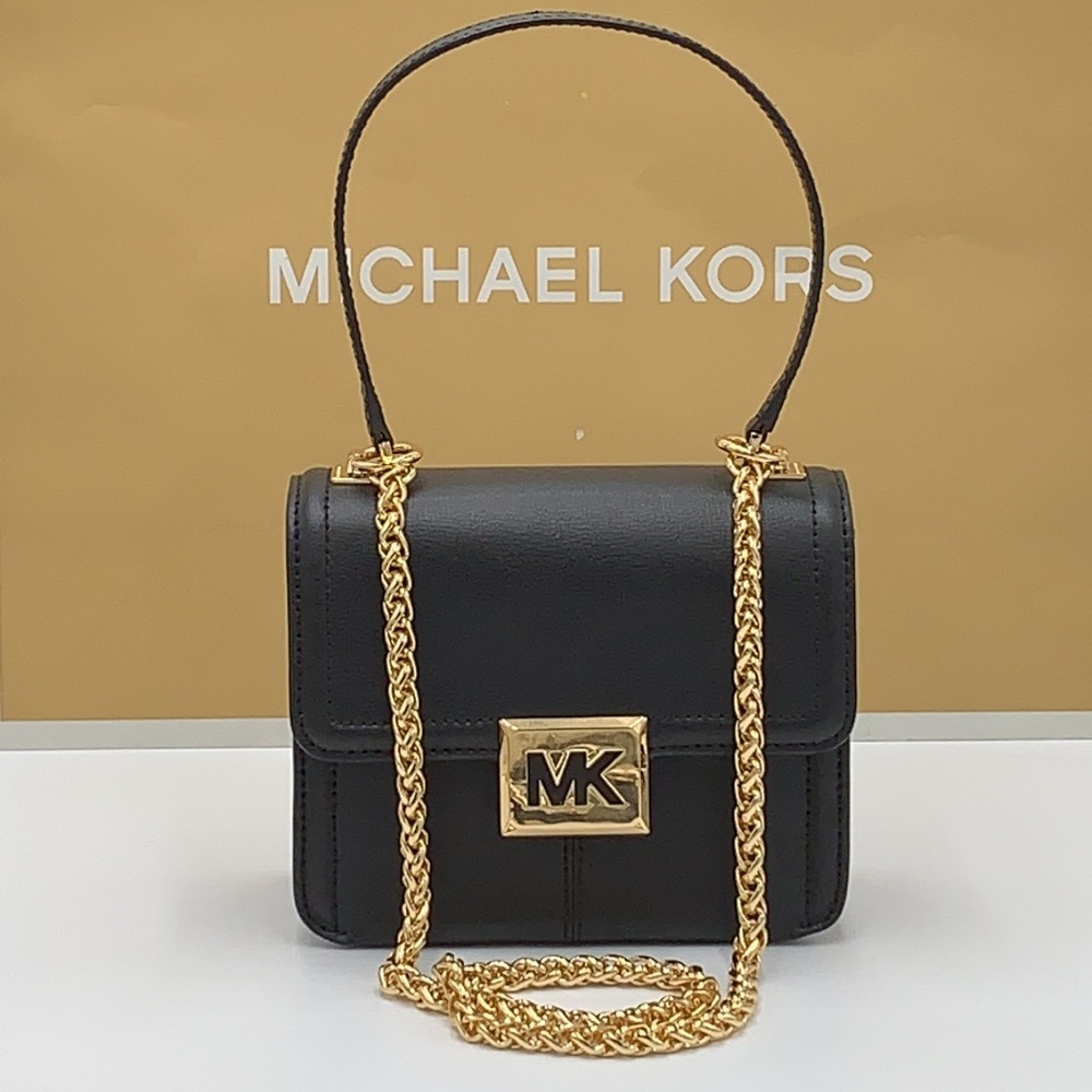 MICHAEL KORS SONIA SMALL SHOULDER XBODY BLACK COLOR - Picture 2 of 16